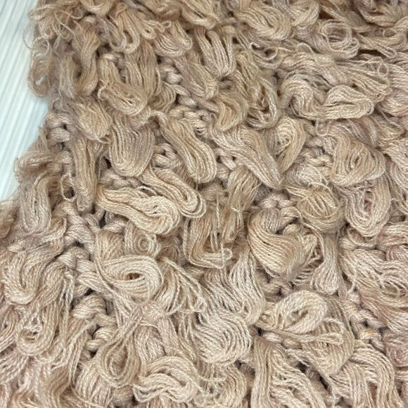 Dusty Rose shag Loop Knit Cardigan Sadie & Sage M/L - Picture 2 of 7